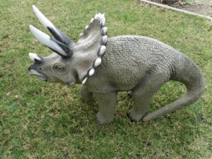 3-er Set Dinos: Triceratops, 91 cm lang