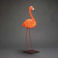Papa LED Flamingo, 110cm hoch mit 96  LED's