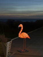 Mittelgrosser LED Flamingo,  70cm hoch
