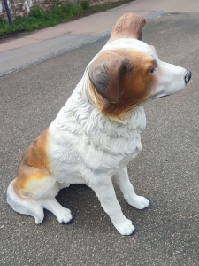 Australian Shepherd Deko-Hundefigur, sitzend, 70 cm hoch 2
