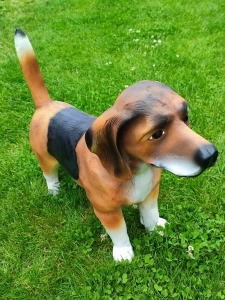 Beagle Hundedekofigur, stehend, 60 cm hoch 3