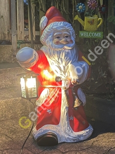 Beleuchteter Weihnachtsmann gross für draussen, 72 cm