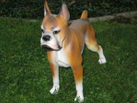 Boxerhund stehend, Hunde Figur Deko
