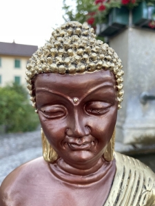 Kopfdetail der Buddha Statue