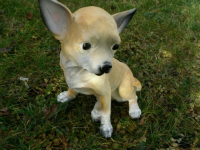kleine Hundefigur Chihuahua sitzend, 30 cm