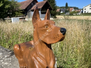 Lebensgrosse Figur - Deutsche Deko Dogge  94 cm 4