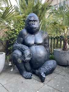 Gorillafigur für den Garten gross XXL