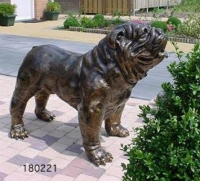 Englische Bulldogge Deko Figur lebensgross  2
