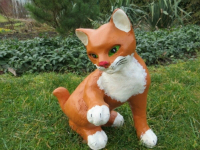 Deko Katze im Garten, die Ihre Pfote 5