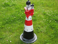 Deko-Leuchtturm Roter Sand  50 cm hoch Beleuchtung