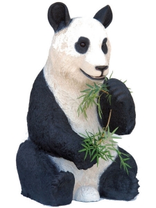 Fressender Pandabär als Garten Dekofigur, 135 cm hoch 3