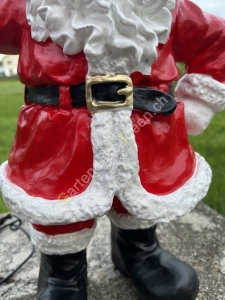 Deko Weihnachtsmann Figur beleuchtet