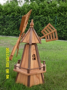 Deko Windmühle Solar, 92 cm hoch