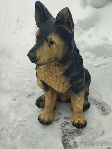 Deutscher Schäferhund Welpe Hundefigur, 60 cm hoch 2