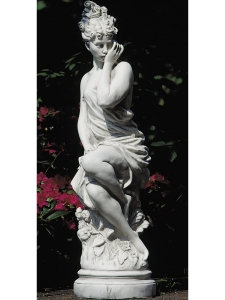 Gartenstatue klassisch: "Die Grazie" sitzend, 68 cm hoch 1