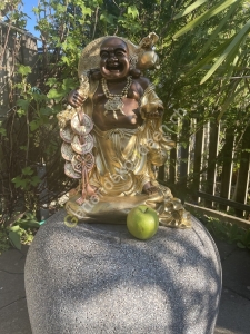 Glücksbuddha Buddhafigur für den Garten 49cm