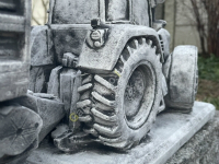 Traktormodell mit Anhänger Beton Pflanzentopf