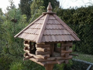 Luxus Vogelhaus aus Holz mit Stände 2