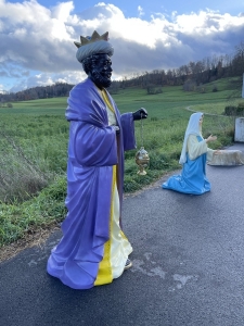 Rueckansicht der Melchior Krippenfigur