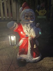 Beleuchteter solar Deko  Weihnachtsmann Figur