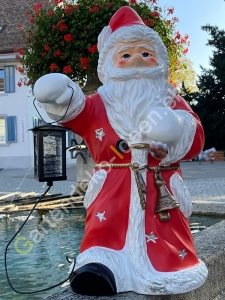 Beleuchteter solar Deko Weihnachtsmann gross 72 cm