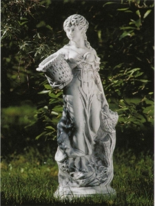 Klassische Statue Frau Otgera Gartenskulptur, 70 cm 1