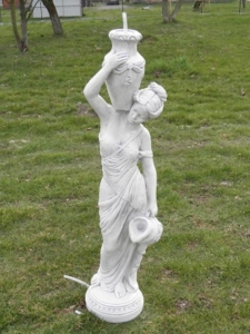 Stein Statue Garten 132cm, von vorne
