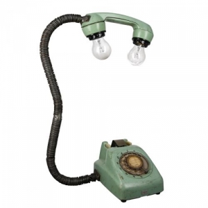 Unikat Tischlampe: Upcycling aus einem Telefon