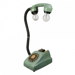 Unikat Tischlampe: Upcycling aus einem Telefon 