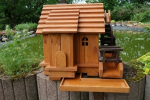 Kleine Wassermühle für die Gartendeko, 65 cm hoch 2