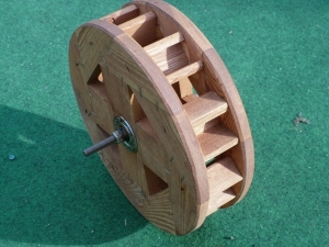 Wasserrad zur kleinen Wassermühle, Ø 24 cm 5