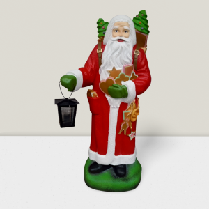 Beleuchteter Weihnachtsmann mit Laterne, 92 cm hoch 1