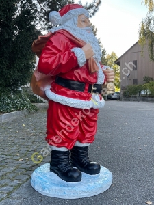 Grosser Weihnachtsmann XXL stabiler Sockel 2