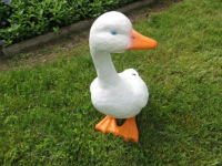 Deko Ente seitlich mit filigranen Ausschnitten - Höhe 40 cm