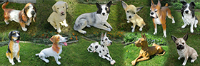 Gartendeko für Ihren Garten Hundefiguren / Hundefigur: Hunde Figur klein - gross