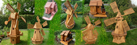 Holz- Windmühlen und Wassermühlen